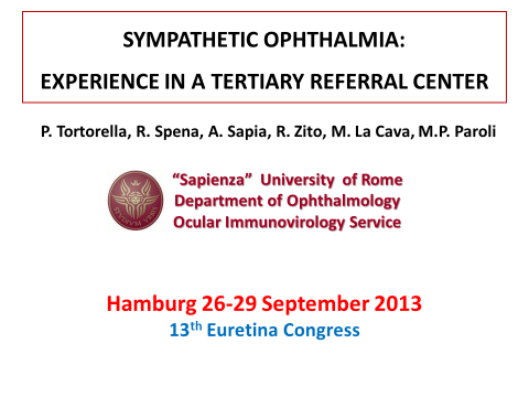 Sympathetic Ophthalmia1